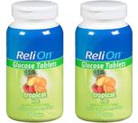 Comprimidos de Glicose Reli On Sabor Tropical 100 Unidades