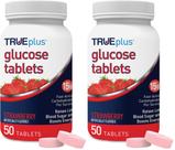 Comprimidos de Glicose TRUEplus Sabor Morango 50 Unidades x2