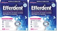 Comprimidos de limpeza de dentaduras Eferdent, pacote com 4, limpeza completa