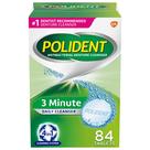 Comprimidos de limpeza de dentaduras Polident 3 Minute 84 comprimidos Comprimidos de limpeza de dentaduras Polident 3 Minute 84 comprimidos