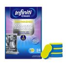 Comprimidos de limpeza de máquina de lavar louça Infiniti Clean 24, pacote de 500 ml