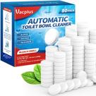 Comprimidos de limpeza de vasos sanitários Vacplus, pacote de 80 com alvejante