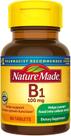 Comprimidos de vitamina B-1, feitos na natureza, 100 mg, 100 ct, pacote com 2