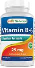 Comprimidos de vitamina B-6 Best Naturals 25 mg 250 unidades