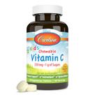 Comprimidos mastigáveis de vitamina C Carlson Kids 250 mg de tangerina