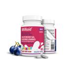 Comprimidos mastigáveis Milkaid Junior Lactase Enzyme 60 ct de uva