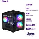 Computador 3000 Core I3 3220 3.30Ghz Mem 8Gb Ddr3 Ssd 256Gb Nvme Rx 550 4Gb Fonte 400W Linux Ubuntu