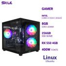Computador 3000 Core I3 3220 3.30ghz Memória 8gb Ddr3 Ssd 256gb Nvme Rx 550 4gb Fonte 400w Linux Ubuntu