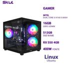 Computador 3000 Core I3 4160 3.60Ghz Mem 16Gb (2X8) Ddr3 Ssd 512Gb Nvme Rx 550 4Gb Fonte 400W Linux Ubuntu
