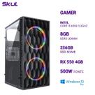 Computador 5000 Core I5 4590 3.3GHZ 8GB DDR3 SSD 256GB NVME RX 550 4GB Fonte 500W Windows 10 PRO