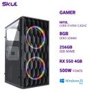 Computador 5000 Core I5 4590 3.3ghz Memória 8gb Ddr3 Ssd 256gb Nvme Rx 550 4gb Fonte 500w Windows 10 Pro