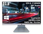 Computador All In One I5 8 Gb 23.8 5 Ger Webcam 512 Gb Ssd