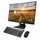 Computador All in One Intel Core I7 Ssd 256gb 16Gb Ram Tela 23,8 Pol Full HD Windows 11 Kit Completo Teclado Mouse sem fio Webcam Integrada office