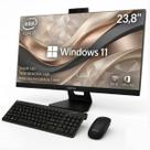 Computador All in One Intel Core I7 Ssd 256gb 16Gb Ram Tela 23,8 Pol Full HD Windows 11 Kit Completo Teclado Mouse sem fio Webcam Integrada office