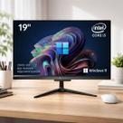 Computador All In One Ital Intel I5 8gb Ssd 256gb Windows 11 Monitor 19 Pol Wifi Bluetooth Webcam Pc Slim Preto Bivolt Pronto Uso Office
