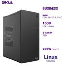 Computador B500 Core I5 4570 3.2Ghz Mem 16Gb Ddr3 Ssd 512Gb Fonte 200W Linux Ubuntu