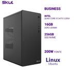 Computador B500 Quad Core I5 3470 3.20Ghz Mem 16Gb Ddr3 Ssd 256Gb Nvme Fonte 200W Linux Ubuntu