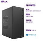 Computador B500 Quad Core I5 3470 3.20Ghz Mem 8Gb Ddr3 Ssd 512Gb Nvme Fonte 200W Windows 10 Pro