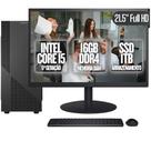 Computador Completo BluePC Task Intel Core i5 6ª Geração 16GB DDR4 SSD 1TB Monitor 21.5" - CDBP-TA018