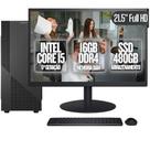 Computador Completo BluePC Task Intel Core i5 6ª Geração 16GB DDR4 SSD 480GB Monitor 21.5" - CDBP-TA017