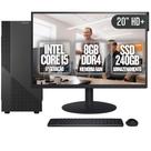 Computador Completo BluePC Task Intel Core i5 6ª Geração 8GB DDR4 SSD 240GB Monitor 20" - CDBP-TA008