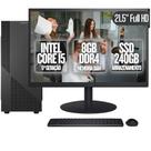 Computador Completo BluePC Task Intel Core i5 6ª Geração 8GB DDR4 SSD 240GB Monitor 21.5" - CDBP-TA014
