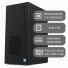 Computador Completo i7 6 geracao 16gb, placa de video GTX 750TI 4GB, SSD 1TB, Windows 11 PRO, Monitor LED 23