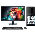 Computador Completo Intel Core i3 8GB SSD 240GB Monitor LED 19.5" HDMI EasyPC Go