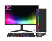 Computador Completo RGB Intel Core i7 16GB SSD 512GB Kit Gamer Monitor LED 24 Windows 10 Clique PC