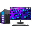 Computador Completo Skill Pro Intel 10ª Geração Core i3 10100F 8GB DDR4 Placa de vídeo Geforce 2GB SSD 256GB Monitor 19.5" LED SP-041