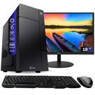 Computador Completo TOB Intel Core i5 com SSD 120GB Memória 8GB Windows 10 Pro Trial, Teclado e Mouse, Monitor 19" Desktop Computador Completo TOB Intel Core i5 com SSD 120GB Memória 8GB Windows 10 Pro Trial, Teclado e Mouse, Monitor 19" Desktop