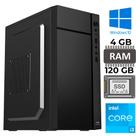 Computador Core i3-2120, Memória RAM 4GB, SSD 120GB, Gt-H61 Com Slot M2, Rede Gigabit, MT-34BK, Windows, MousePad Brinde