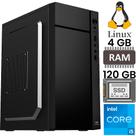 Computador Core i5-2500S, Memória RAM 4GB, SSD 120GB, Gt-H61 Com Slot M2, Rede Gigabit, MT34BK, Linux, MousePad Brinde