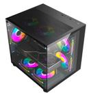Computador Cpu Gamer Ryzen 5 3400g 16gb Ram Ssd 512gb Rx 6500xt Gabinete Aquario Preto