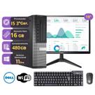 Computador Dell OptiPlex 7010 i5 3ª Geração 16GB RAM SSD 480GB Windows 11 Pro Office WiFi USB