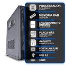 Computador Desktop Slim, Intel Core I7 9ª Geração, 16GB RAM, SSD 480GB, Conexões USB/VGA/HDMI/LAN/SOM