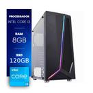 Computador Gamer CertoX Brave 1025 PW Core I3 8100 8GB DDR4 120GB SSD Acrílico Linux