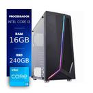 Computador Gamer CertoX Brave 1027 PW Core I3 8100 16GB DDR4 240GB SSD Acrílico Linux