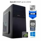 Computador Gamer Elo Intel Core i3-10100F Up to 4,3Ghz Cache 6MB Memória 8GB Ram Hd SSD 240GB Geforce GTX 1050Ti 4GB Fonte 500W