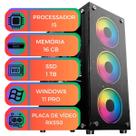 Computador Gamer MultiPC I5 16GB SSD 1TB NVMe RX550 Win11 Pro Ideal para Jogos, Estudos, Home Office e Edição