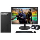COMPUTADOR GAMER PREMIUM BESTBOY INTEL CORE I5 8º 8GB RAM SSD 240GB 500W MOUSE TEC CX SOM MON 20 PRETO