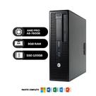 Computador hp elitedesk 705 g1 amd pro a8-7600b 8gb ssd 120gb