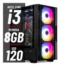 Computador Intel Core i3 SSD 120 Gb Memória 8 Gb Gabinete Gamer