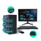 Computador MRP Informática completo Processador Intel I7 Memória 16gb SSD 480gb Placa Vídeo GT 730 Fonte 500W Windows 10 Monitor 19 LED