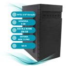 Computador MultiPc i3 8ª Geração 8GB RAM SSD 256GB Nvme Windows 11 Pro