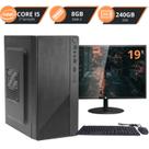 Computador Pc Barato Intel Core I5, 8GB, SSD 240 Monitor 19 Kit HDMI
