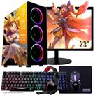 Computador PC Gamer Completo TOB Intel Core i7 SSD 240GB 16GB Teclado Mouse Mouse Pad e Headset Gamer Monitor 23" Windows 10 Pro Trial