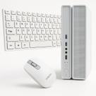 Computador Slim Branco MultiPC Intel i3 6ª Geração RAM 8GB SSD 256GB Windows 11+ Kit Teclado e Mouse