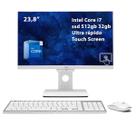 Computador touch-screen all in one i7 16gb 512gb branco ital