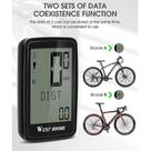 Computadores de bicicleta 1 conjunto pvc west biking 5 idiomas 21 funções à prova d' água sem fio bicicleta bicicleta computador cronômetro lcd